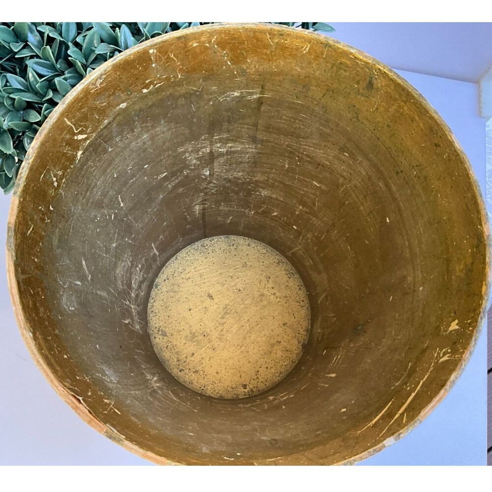 Vintage Italian Florentine-style gilt wastebasket Hollywood Glam - Picture 5 of 7